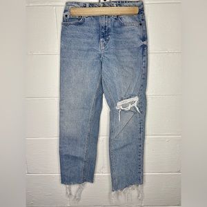 Topshop petite straight leg ankle jeans
